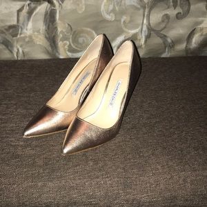Rose gold pumps